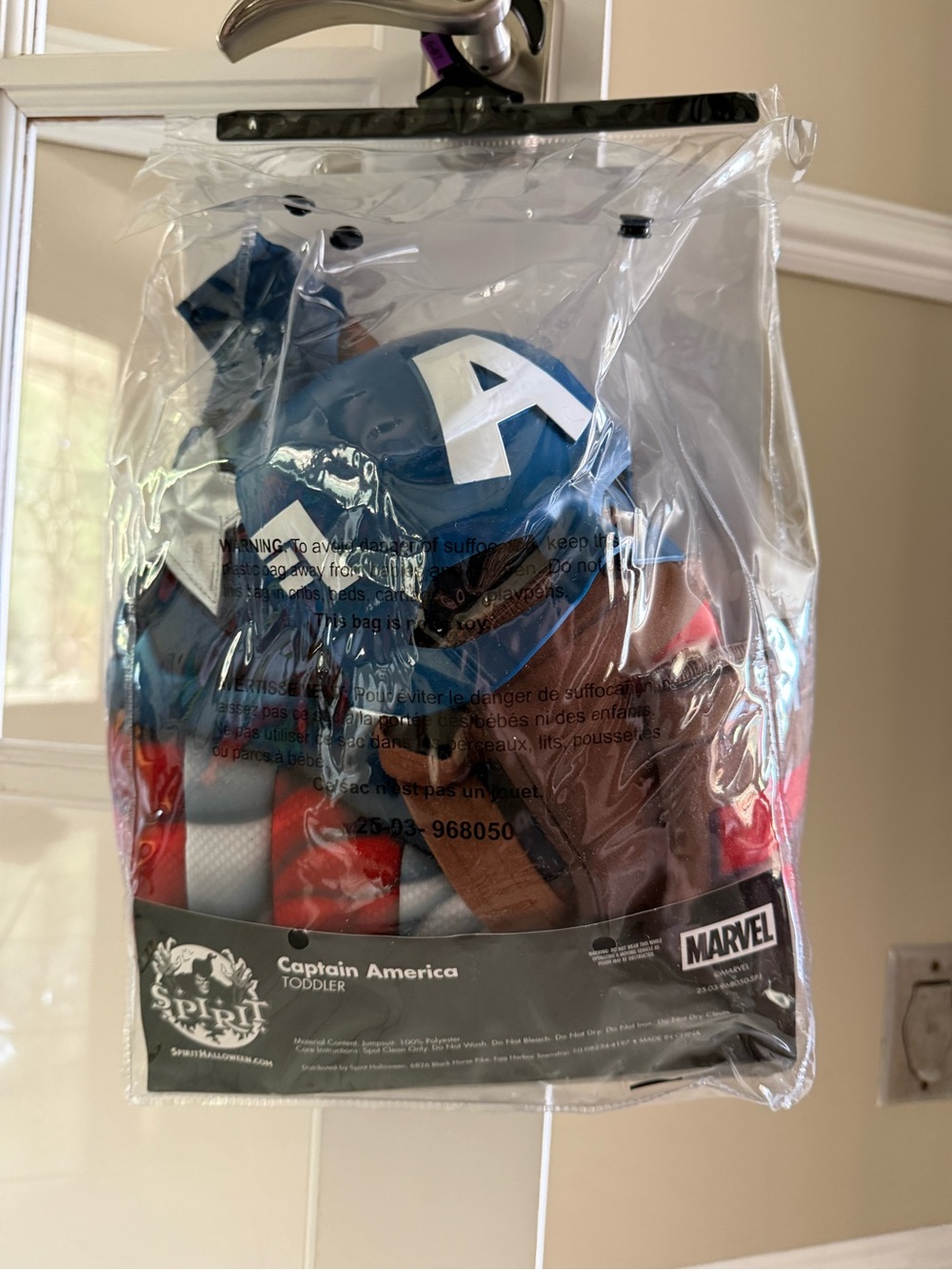 Marvel Captain America Toddler 5T-6T Halloween Costume - Blue/Red - Picture 3 of 4